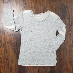 J Crew 100% linen Baseball Tee